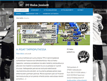 Tablet Screenshot of fchakajuniorit.fi